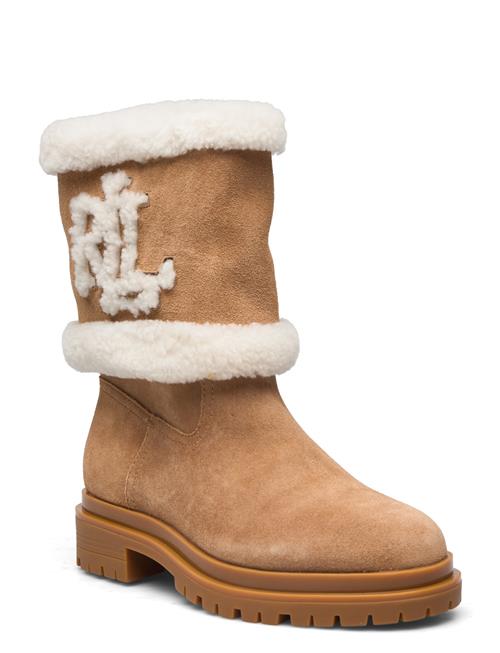 Lauren Ralph Lauren Carter Water-Repellent Suede Boot Lauren Ralph Lauren Brown