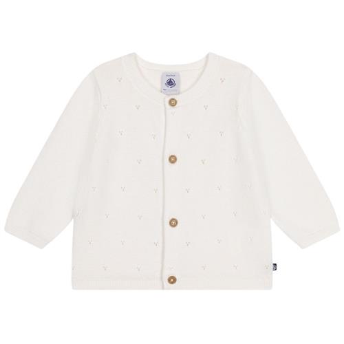 Se Petit Bateau Cardigan Cremefarvet | Hvid | 24 months ved Babyshop