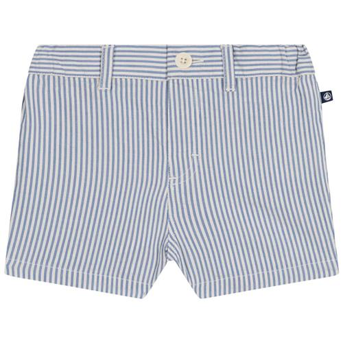 Petit Bateau Stribede Baby-shorts Blå | Blå | 6 months