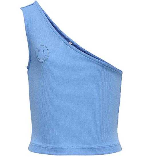 Se Kids Only Kids Only Top - Rib - Oneshoulder - KogNessa - Azure Blue ved KidsWorld