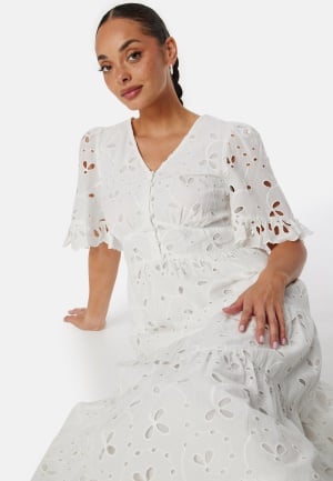 YAS Yaskanikka 2/4 Midi Dress Star White XL