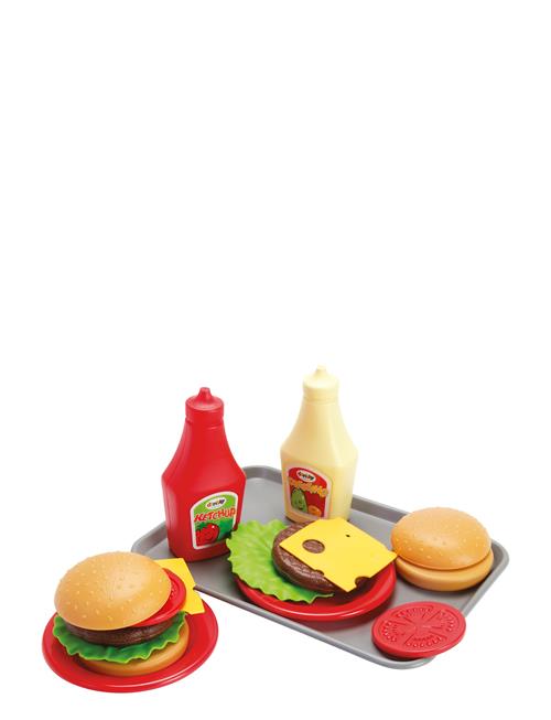 Burger Set On Tray 17 Pcs Dantoy Patterned