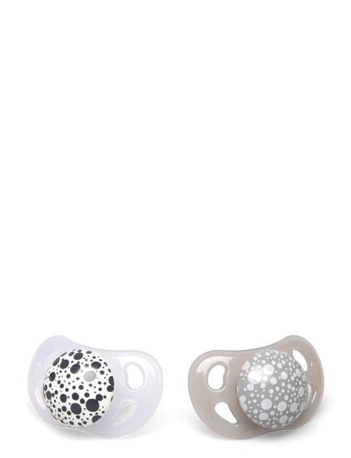 Se Twistshake Twistshake 2X Pacifier 0-6M Pastel Grey White Twistshake Grey ved Booztlet