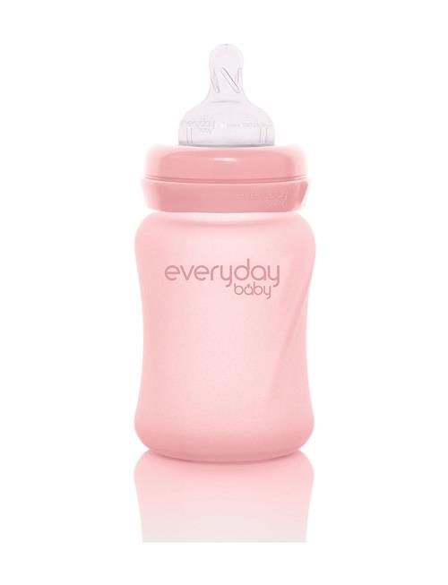 Se Everyday Baby Glass Baby Bottle Healthy + Rose Pink 150Ml Everyday Baby Pink ved Booztlet