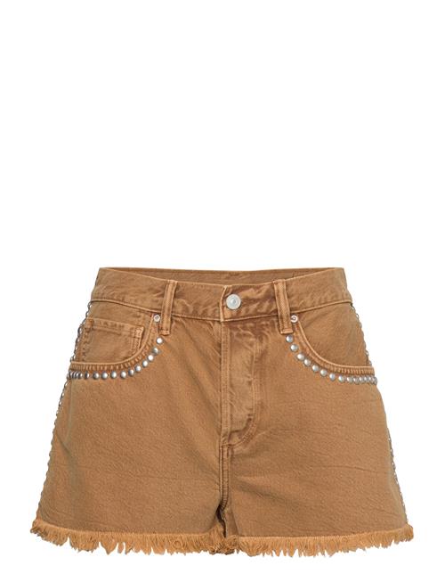 AllSaints Heidi Studded Shorts AllSaints Brown