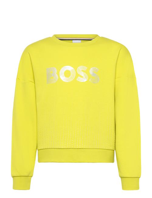 Se BOSS Sweatshirt BOSS Yellow ved Booztlet