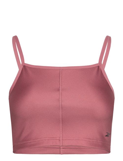 Se Reebok Performance Yoga Rib Crop Reebok Performance Red ved Booztlet