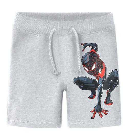 Name It Name It Sweatshorts - NmmMu Spiderman - Light Grey Melange