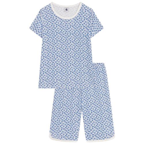 Se Petit Bateau Blomstret Pyjamas Blå | Blå | 2 years ved Babyshop