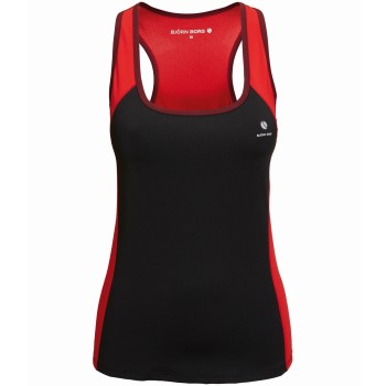 Björn Borg Wisdom Racerback Rød/Sort polyester X-Small Dame