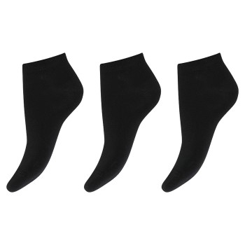 Decoy Strømper 3P Cotton Sneaker Socks Sort Strl 37/41 Dame