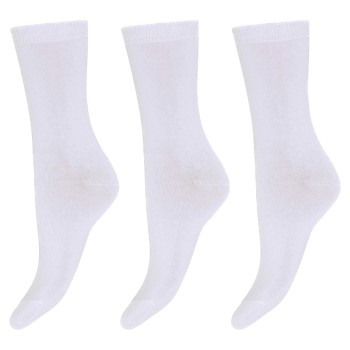 Decoy Strømper 3P Cotton Socks Hvid Strl 37/41 Dame