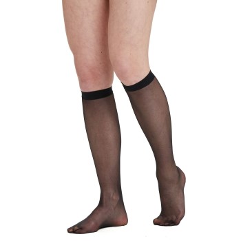 Decoy Strømper 2P Shiny 20 DEN Knee-high Socks Sort polyamid One Size Dame