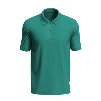 Se Stedman Henry Polo Short Sleeve Grøn bomuld Small Herre ved Timarco