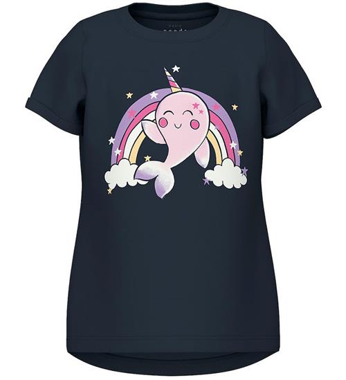 Se Name It Name It T-shirt - NmfVix - Dark Sapphire/Whale ved KidsWorld