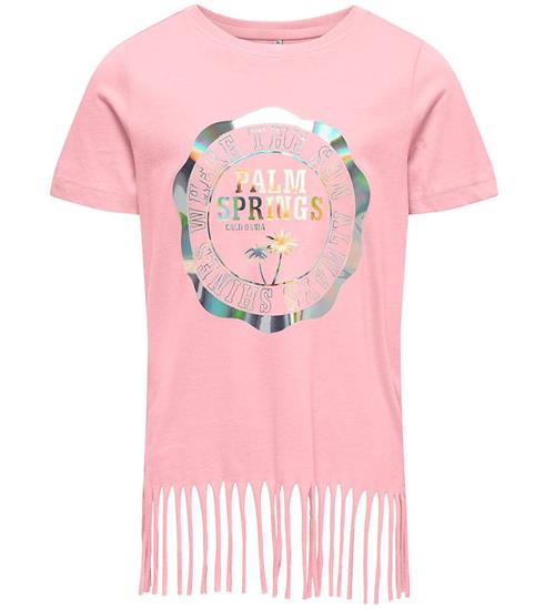 Se Kids Only Kids Only T-Shirt - KogAlison - Candy Pink/Palm ved KidsWorld