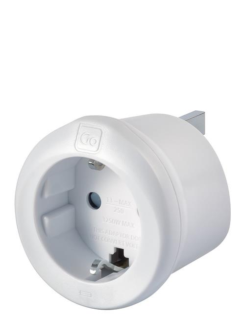 Go Travel Eu-Uk Adaptor Go Travel White