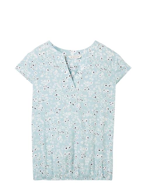 Se Tom Tailor Blouse Printed Tom Tailor Blue ved Booztlet