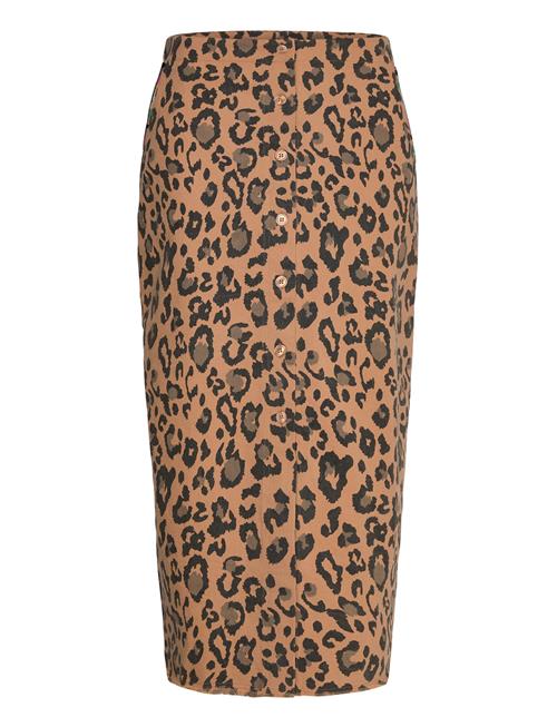 Coster Copenhagen Skirt In Blurry Leo Print Coster Copenhagen Beige