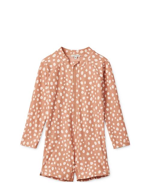 Liewood Max Printed Longsleeve Swim Jumpsuit Liewood Coral