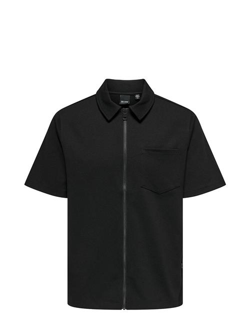 ONLY & SONS Onsanton Pique Ss Shirt ONLY & SONS Black