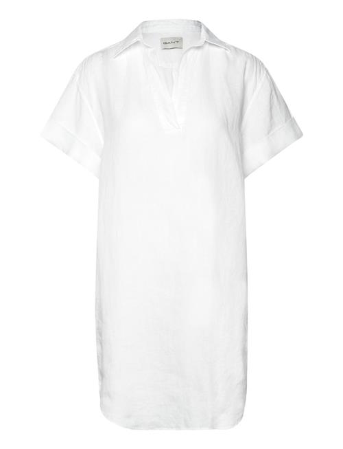 Rel Ss Linen Caftan GANT White