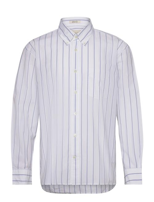 GANT Rel Heritage Poplin Stripe Shirt GANT White