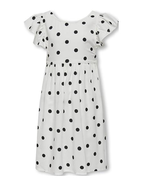 Kids Only Kogdotty S/L Detail Dress Wvn Kids Only White