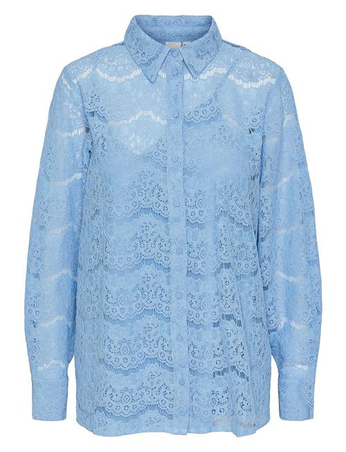 YAS Yaslarisso Ls Lace Shirt - Show YAS Blue