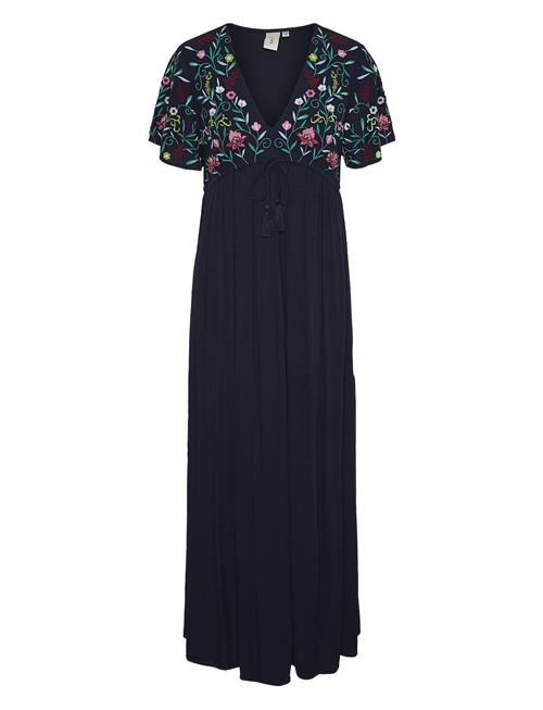 YAS Yaschella Ss Maxi Dress S. - Fest YAS Navy