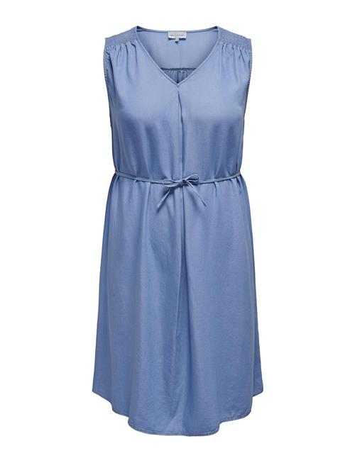 ONLY Carmakoma Carlaura Sl V-Neck Dress Dnm Bin ONLY Carmakoma Blue