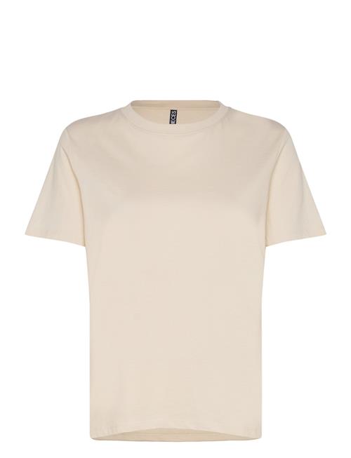 Pcria Ss Solid Tee Jrs Noos Bc Pieces Beige