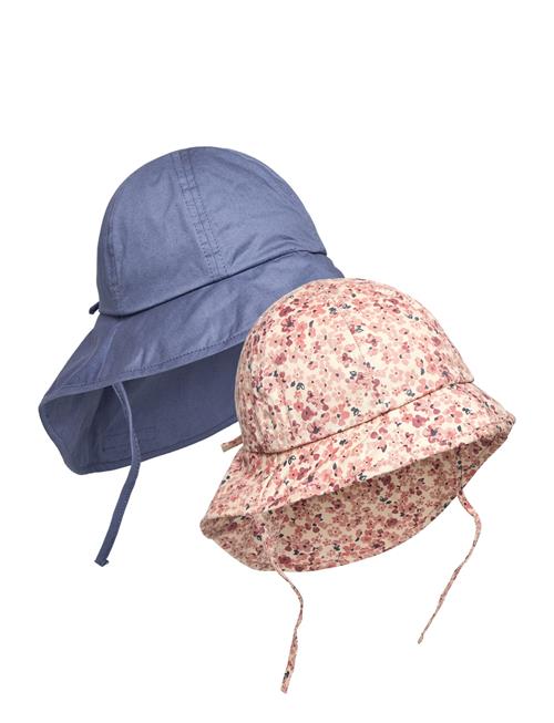 En Fant Summer Hat W. String 2-Pack En Fant Patterned