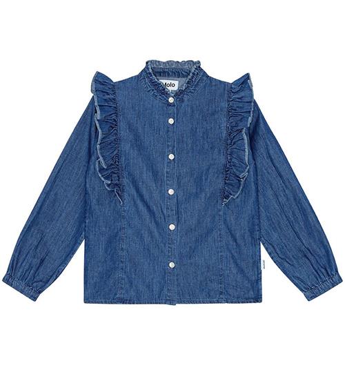 Molo Molo Skjorte - Raphaella - Mid Blue Wash