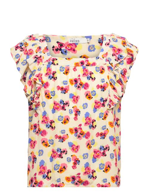 Se Little Pieces Lpfleur Sl Top Little Pieces Patterned ved Booztlet