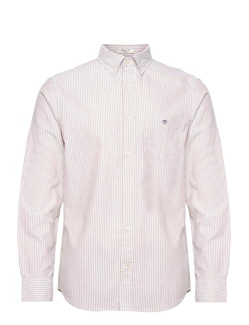 GANT Reg Classic Oxford Stripe Shirt GANT Beige