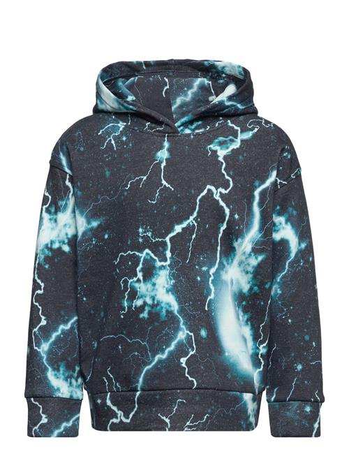 Se Lindex Sweatshirt Hood Aop Lindex Blue ved Booztlet