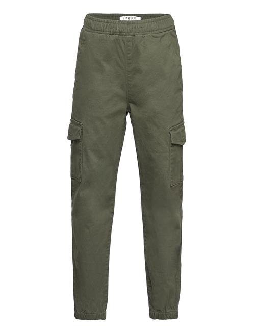 Se Lindex Trousers Ballon Cargo Lindex Green ved Booztlet