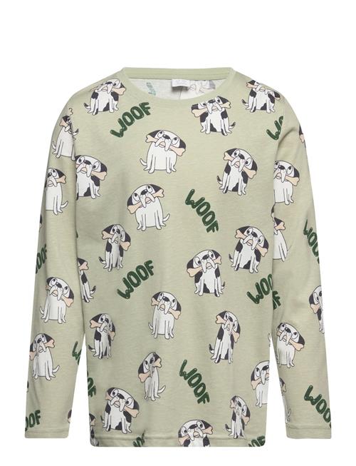 Lindex Top Ls Aop Dog Lindex Green