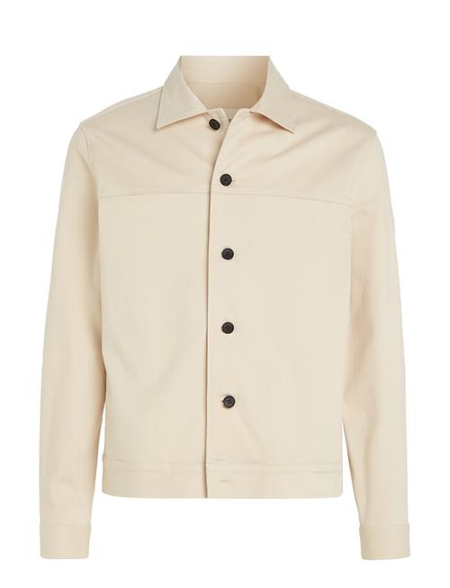 Calvin Klein Brushed Cotton Overshirt Calvin Klein Cream