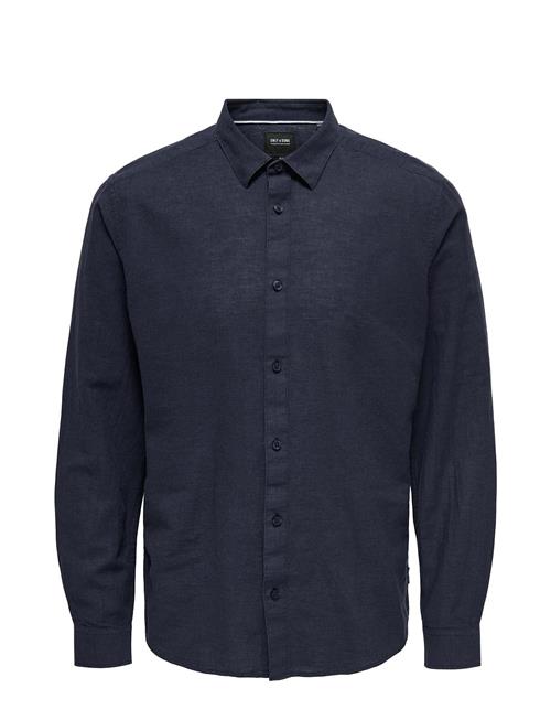 ONLY & SONS Onscaiden Life Ls Solid Linen Shirt Noos ONLY & SONS Navy