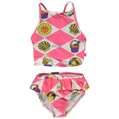 Småfolk Mønstret Tankini Lyserød | Lyserød | 2-3 years