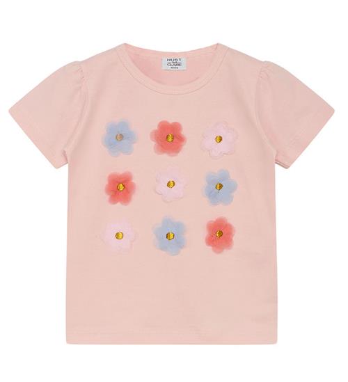 Hust and Claire Hust and Claire T-shirt - Aliana - Icy Pink m. Blomster