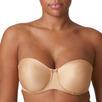 PrimaDonna Bh Satin Non Padded Strapless Bra Beige C 80 Dame