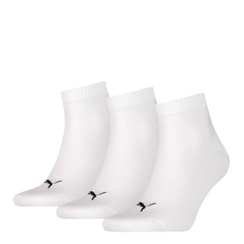 Puma Strømper 3P Quarter Socks Hvid Str 47/49