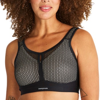 Swegmark Bh Net Impact Force Moulded Cups Sport Bra Sort B 75 Dame