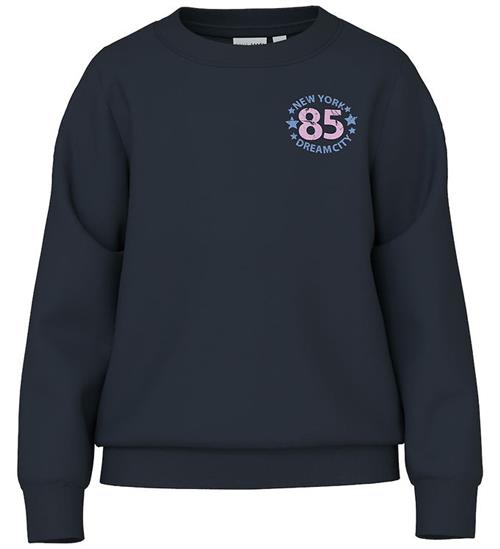 Se Name It Name It Sweatshirt - NkfVasacha - Dark Sapphire/New York ved KidsWorld