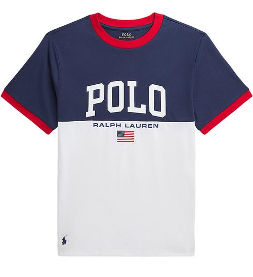 Polo Ralph Lauren Polo Ralph Lauren T-shirt - Ringer - Hvid/Navy