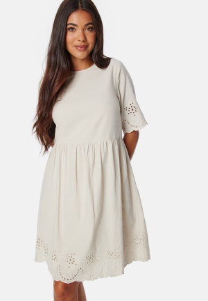 Pieces Pcalmina Embroidery Dress Birch XS