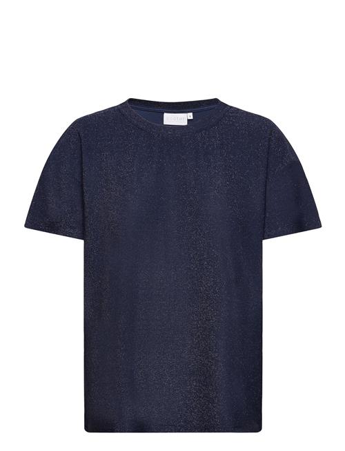 Coster Copenhagen Shimmer Tee In Lurex Jersey Coster Copenhagen Blue